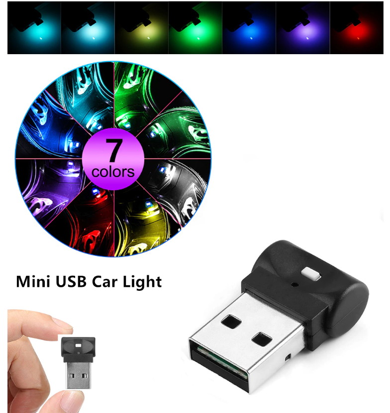 Мини USB СВЕТОДИОДНЫЙ Автомобильный светильник